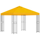 Pavillon 3 x 3 m Gul Polyester og Stål 190 gsm