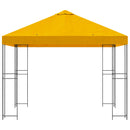 Pavillon 3 x 3 m Gul Polyester og Stål 190 gsm