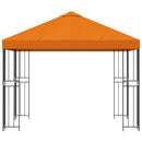 Pavillon 3 x 3 m Orange Polyester og Stål 190 gsm