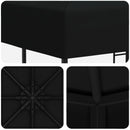 Pavillon 3 x 3 m Sort Polyester og Stål 190 gsm