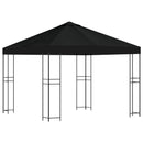 Pavillon 3 x 3 m Sort Polyester og Stål 190 gsm