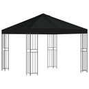 Pavillon 3 x 3 m Sort Polyester og Stål 190 gsm