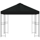 Pavillon 3 x 3 m Sort Polyester og Stål 190 gsm