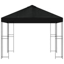Pavillon 3 x 3 m Sort Polyester og Stål 190 gsm