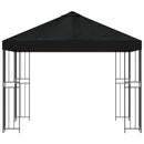 Pavillon 3 x 3 m Sort Polyester og Stål 190 gsm