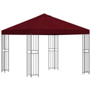 Pavillon 3 x 3 m Bordeaux Polyester og Stål 190 gsm