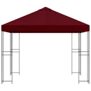 Pavillon 3 x 3 m Bordeaux Polyester og Stål 190 gsm