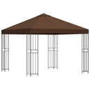 Pavillon 3 x 3 m Brun Polyester og Stål 190 gsm