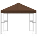 Pavillon 3 x 3 m Brun Polyester og Stål 190 gsm