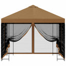 Havelæger med sidevægge 3 x 3 m Beige Polyester og Stål 190 gsm