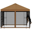 Havelæger med sidevægge 3 x 3 m Beige Polyester og Stål 190 gsm
