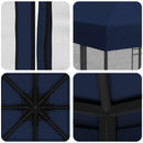 Havelæger med sidevægge 3 x 3 m Blå Polyester og Stål 190 gsm