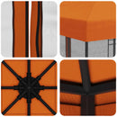 Havelæger med sidevægge 3 x 3 m Orange Polyester og Stål