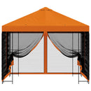 Havelæger med sidevægge 3 x 3 m Orange Polyester og Stål