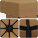 Pavillon 3 x 3 m Beige Polyester og Stål 190 gsm