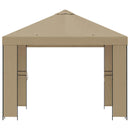 Pavillon 3 x 3 m Beige Polyester og Stål 190 gsm