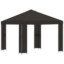 Pavillon 3 x 3 m Antracit Polyester og Stål 190 gsm