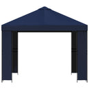 Pavillon 3 x 3 m Blå Polyester og Stål 190 gsm
