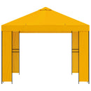 Pavillon 3 x 3 m Gul Polyester og Stål 190 gsm