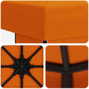 Pavillon 3 x 3 m Orange Polyester og Stål 190 gsm