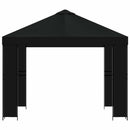 Pavillon 3 x 3 m Sort Polyester og Stål 190 gsm