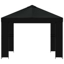 Pavillon 3 x 3 m Sort Polyester og Stål 190 gsm