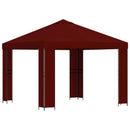 Pavillon 3 x 3 m Bordeaux Polyester og Stål 190 gsm