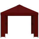 Pavillon 3 x 3 m Bordeaux Polyester og Stål 190 gsm