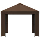 Pavillon 3 x 3 m Brun Polyester og Stål 190 gsm