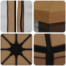 Havelæger med sidevægge 3 x 3 m Beige Polyester og Stål 190 gsm