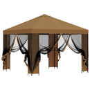 Havelæger med sidevægge 3 x 3 m Beige Polyester og Stål 190 gsm