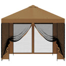 Havelæger med sidevægge 3 x 3 m Beige Polyester og Stål 190 gsm