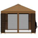Havelæger med sidevægge 3 x 3 m Beige Polyester og Stål 190 gsm