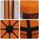 Havelæger med sidevægge 3 x 3 m Orange Polyester og Stål