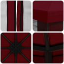 Havelæger med sidevægge 3 x 3 m Bordeaux Polyester og Stål