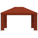 Pavillon 4 × 3 m Terrakotta Polyester og Stål 190 gsm