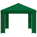 Pavillon 4 × 3 m Grøn Polyester og Stål 190 gsm