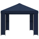 Pavillon 4 × 3 m Blå Polyester og Stål 190 gsm