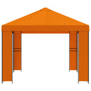 Pavillon 4 × 3 m Orange Polyester og Stål 190 gsm