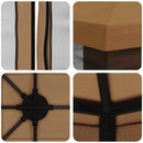 Havelæger med sidevægge 4 × 3 m Beige Polyester og Stål 190 gsm