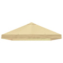 Gazebo Klap Cover 6 x 3 m Cremefarvet Polyester 190