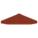 Gazebo Klap Cover 6 x 3 m Terrakotta Polyester 190