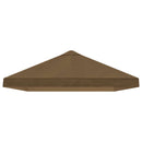 Gazebo Klap Cover 6 x 3 m Gråbrun Polyester 190