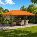 Gazebo Klap Cover 6 x 3 m Orange Polyester 190