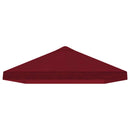 Gazebo Klap Cover 6 x 3 m Bordeaux Polyester 190