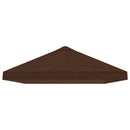 Gazebo Klap Cover 6 x 3 m Brun Polyester 190