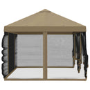 Gazebo Cover med sidevægge 6 x 3 m Beige Polyester 190