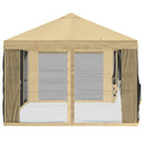 Gazebo Cover med sidevægge 6 x 3 m Cremefarvet Polyester 190