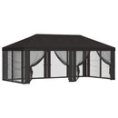Gazebo Cover med sidevægge 6 x 3 m Antracit Polyester 190