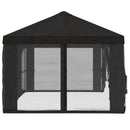 Gazebo Cover med sidevægge 6 x 3 m Antracit Polyester 190